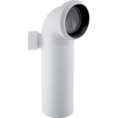 Raccord WC Geberit 90° Blanc - Extra à gauche - 110mm PP - Publicité Raccord WC Geberit 90° Blanc - Extra à gauche - 110mm PP - Publicité
