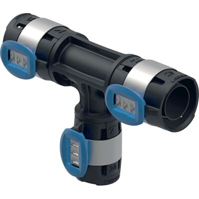 Geberit FlowFit T- pièce 620132001 - Raccord de tuyau - Publicité Geberit FlowFit T- pièce 620132001 - Raccord de tuyau - Publicité