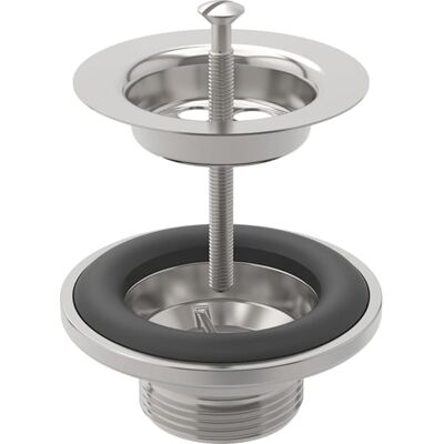 Geberit Modèle 241503001 - Valve de siphon encastré en acier inoxydable - Publicité Geberit Modèle 241503001 - Valve de siphon encastré en acier inoxydable - Publicité
