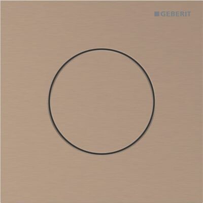 Commande de chasse d'eau pour urinoir Geberit Type 40 116014QB1 pneumatique, ronde, or rose / brossé, revêtement facile à nettoyer - Publicité Commande de chasse d'eau pour urinoir Geberit Type 40 116014QB1 pneumatique, ronde, or rose / brossé, revêtement facile à nettoyer - Publicité