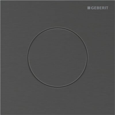Commande de chasse d'eau d'urinoir Geberit Type 40 116014QD1 pneumatique, ronde, chrome noir / brossé, revêtement facile à nettoyer - Publicité Commande de chasse d'eau d'urinoir Geberit Type 40 116014QD1 pneumatique, ronde, chrome noir / brossé, revêtement facile à nettoyer - Publicité