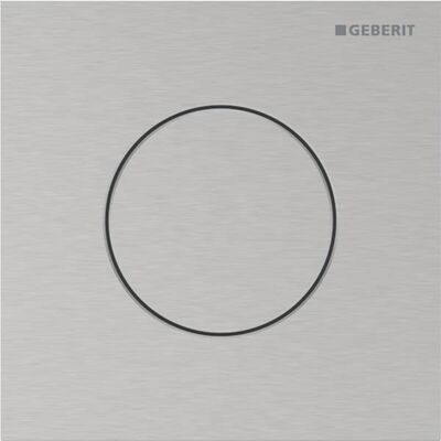 Commande de chasse d'eau pour urinoir Geberit Type 40 116014FW1 pneumatique, ronde, brossée, revêtement facile à nettoyer - Publicité Commande de chasse d'eau pour urinoir Geberit Type 40 116014FW1 pneumatique, ronde, brossée, revêtement facile à nettoyer - Publicité