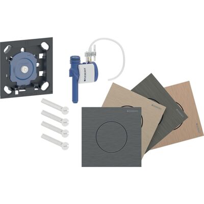 Commande d'urinoir Geberit Type 40 004780003, actionnement pneumatique de chasse d'eau, ronde, galvanisée, peinte - Publicité Commande d'urinoir Geberit Type 40 004780003, actionnement pneumatique de chasse d'eau, ronde, galvanisée, peinte - Publicité