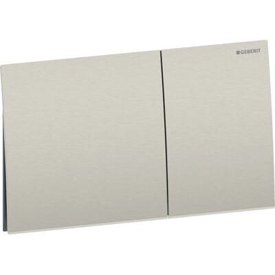 Plaque de commande Geberit Sigma70 115622ID1 carrée, pour double chasse, nickel brossé, revêtement facile à nettoyer - Publicité Plaque de commande Geberit Sigma70 115622ID1 carrée, pour double chasse, nickel brossé, revêtement facile à nettoyer - Publicité