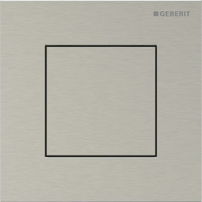 Commande d'urinoir Geberit Type 40 116217ID1 à déclenchement pneumatique, nickel, carré - Publicité Commande d'urinoir Geberit Type 40 116217ID1 à déclenchement pneumatique, nickel, carré - Publicité