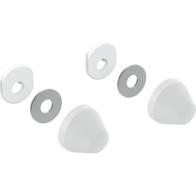 Ensemble de capuchons de couverture Geberit blanc - 2 pièces - Publicité Ensemble de capuchons de couverture Geberit blanc - 2 pièces - Publicité