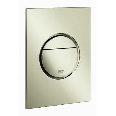 Grohe Nova Cosmopolitan S Plaque de chasse WC - Nickel - Publicité Grohe Nova Cosmopolitan S Plaque de chasse WC - Nickel - Publicité