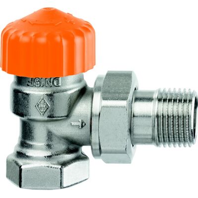 corps de vanne thermostatique Heimeier Eclipse 3461-01.000 Rp 3 / 8xR 3/8, d'angle, laiton nickelé, raccourci - Publicité corps de vanne thermostatique Heimeier Eclipse 3461-01.000 Rp 3 / 8xR 3/8, d'angle, laiton nickelé, raccourci - Publicité
