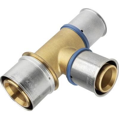 KAN-therm KAN-press T-Connecteur 6-en-1 Laiton - Pour plomberie & chauffage - Publicité KAN-therm KAN-press T-Connecteur 6-en-1 Laiton - Pour plomberie & chauffage - Publicité