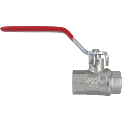 Robinet à boisseau sphérique en laiton AquaCraft 1001000136 1/2" IG x IG – avec poignée à levier plate rouge, joint à bille en PTFE et joint torique en EPDM - Publicité Robinet à boisseau sphérique en laiton AquaCraft 1001000136 1/2" IG x IG – avec poignée à levier plate rouge, joint à bille en PTFE et joint torique en EPDM - Publicité