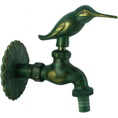 Robinet de sortie AquaCraft Nostalgia Bird 1/2 pouce 1001000119 Laiton patiné, avec rosace murale et raccord de tuyau - Publicité Robinet de sortie AquaCraft Nostalgia Bird 1/2 pouce 1001000119 Laiton patiné, avec rosace murale et raccord de tuyau - Publicité