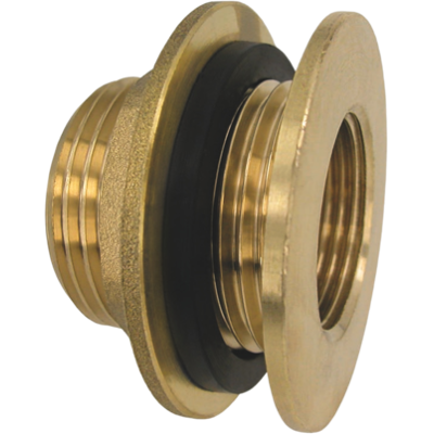 Raccord de réservoir AquaCraft 1001000097, filetage femelle 1/2" et filetage mâle 3/4", laiton, pour récupérateur d'eau de pluie. Publicité Raccord de réservoir AquaCraft 1001000097, filetage femelle 1/2" et filetage mâle 3/4", laiton, pour récupérateur d'eau de pluie. Publicité