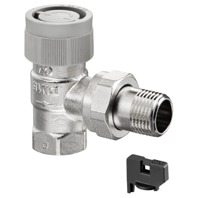 Vanne thermostatique Oventrop - Modèle 1183064 - Forme d'angle - Chauffage & Refroidissement - Publicité Vanne thermostatique Oventrop - Modèle 1183064 - Forme d'angle - Chauffage & Refroidissement - Publicité
