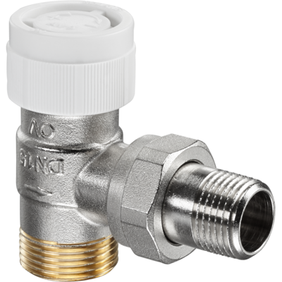 Oventrop Série AV 9 Vanne thermostatique 1183747 G 3/4 AGxR 2000 / 2, angle, laiton nickelé - Publicité Oventrop Série AV 9 Vanne thermostatique 1183747 G 3/4 AGxR 2000 / 2, angle, laiton nickelé - Publicité