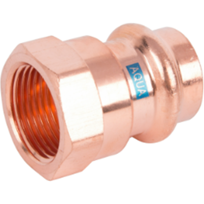 Schmidt, Hermann Pièce de transition HS AQUAGAS V 22 mm x 3/4 pouce 4502022034 Cuivre, filetage femelle, sertissage cuivre, raccord pour gaz et eau - Publicité Schmidt, Hermann Pièce de transition HS AQUAGAS V 22 mm x 3/4 pouce 4502022034 Cuivre, filetage femelle, sertissage cuivre, raccord pour gaz et eau - Publicité