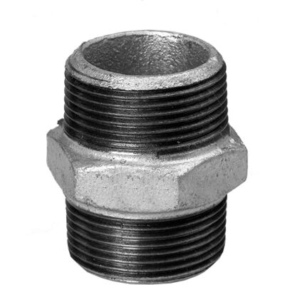 Hermann Schmidt double nipple en fonte malléable 13280025 DN 25 - Raccord de tuyau - Publicité Hermann Schmidt double nipple en fonte malléable 13280025 DN 25 - Raccord de tuyau - Publicité