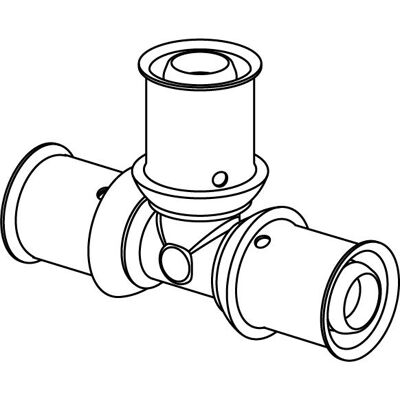 Uponor S-Press PLUS PPSU 16x16x16 mm - Raccord de tuyau - Publicité Uponor S-Press PLUS PPSU 16x16x16 mm - Raccord de tuyau - Publicité