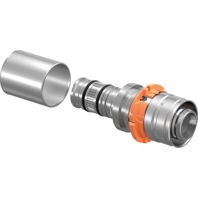 Raccord en laiton Uponor 1015208 pour système de presse - Sûr, Codage couleur - Publicité Raccord en laiton Uponor 1015208 pour système de presse - Sûr, Codage couleur - Publicité