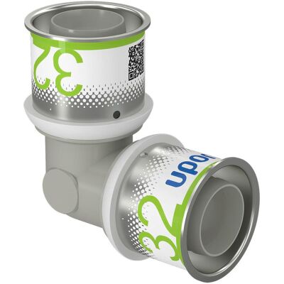Uponor S-Press PLUS Coude 90° 32mm PPSU - Publicité Uponor S-Press PLUS Coude 90° 32mm PPSU - Publicité