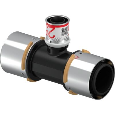 Uponor S-Press Plus 50x25x50mm PPSU - Raccord pression - Publicité Uponor S-Press Plus 50x25x50mm PPSU - Raccord pression - Publicité