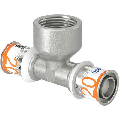 Té de presse Uponor MLC 20-3/4-20 - pour chauffage au sol, eau chaude, radiateurs - Publicité Té de presse Uponor MLC 20-3/4-20 - pour chauffage au sol, eau chaude, radiateurs - Publicité