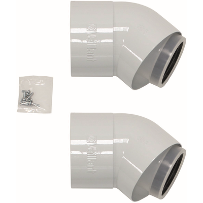 Coude 45° Vaillant Ecotec 125mm Blanc - Raccord de tuyau - Publicité Coude 45° Vaillant Ecotec 125mm Blanc - Raccord de tuyau - Publicité
