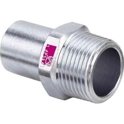 Raccord de tuyau Viega Prestabo 15mm - Mâle à mâle - Acier - Publicité Raccord de tuyau Viega Prestabo 15mm - Mâle à mâle - Acier - Publicité