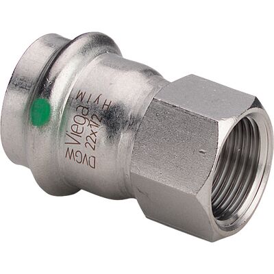 Viega Match2 Inox 436612 22mmxRp 2000 / 2, en acier inoxydable, polygonale, SC-Contur - Publicité Viega Match2 Inox 436612 22mmxRp 2000 / 2, en acier inoxydable, polygonale, SC-Contur - Publicité