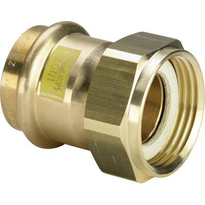 Viega Profipress G Raccord en Laiton - 22 mm G 3/4 - Système d'Étanchéité SC-Contur - Publicité Viega Profipress G Raccord en Laiton - 22 mm G 3/4 - Système d'Étanchéité SC-Contur - Publicité