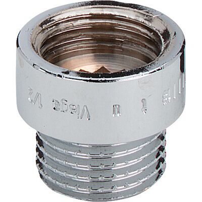 Viega 3526 Extension de robinet en laiton 1/2" R/Rp x 15mm - Chrome - Publicité Viega 3526 Extension de robinet en laiton 1/2" R/Rp x 15mm - Chrome - Publicité
