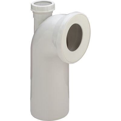 Viega Raccord WC 90°, Plastique, Blanc, 40mm, 230mm - Publicité Viega Raccord WC 90°, Plastique, Blanc, 40mm, 230mm - Publicité