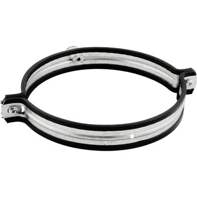 Collier de ventilation Walraven Aero - M8 - 160mm - Acier galvanisé - Isolant phonique - Publicité Collier de ventilation Walraven Aero - M8 - 160mm - Acier galvanisé - Isolant phonique - Publicité
