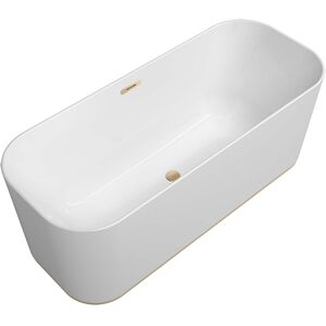 Villeroy und Boch Villeroy et Boch Finion 177FIN7A2BCV1RW rectangulaire 177FIN7A2BCV1RW 170 x 70 cm, anneau design, tablier Color on Demand, blanc pierre, champagne