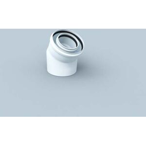 Bertrams Polyline LAS Bogen 41BG30-80 30 °, DN 80 / 125, intérieur, blanc