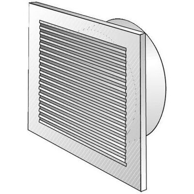 Helios L-G 150 - Grille de ventilation avec pièce de raccordement - Publicité Helios L-G 150 - Grille de ventilation avec pièce de raccordement - Publicité