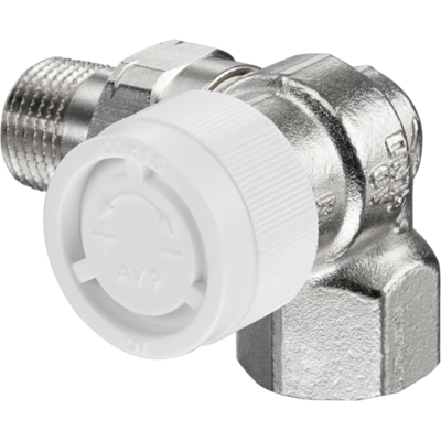 Vanne thermostatique Oventrop AV 9 - Laiton, Nickel - DN 10 - Angle droit - Chauffage - Publicité Vanne thermostatique Oventrop AV 9 - Laiton, Nickel - DN 10 - Angle droit - Chauffage - Publicité
