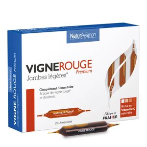 Vigne Rouge Premium ampoules - Tonique Veineux Circulation Sanguine - Complément Alimentaire - 200 ml - Fabrication Française - NaturAvignon - Publicité