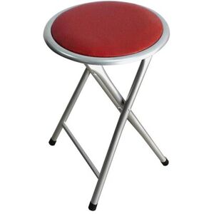 Venetacasa Tabouret pliant rouge et argent - Polo