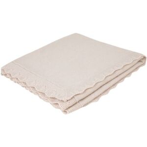 Tartine et Chocolat Couverture bebe en laine de merinos beige (75 x100 cm)