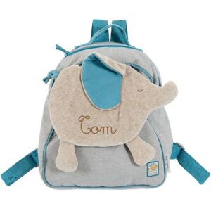 Moulin Roty Sac a dos bebe elephant  Sous mon Baobab (personnalisable)