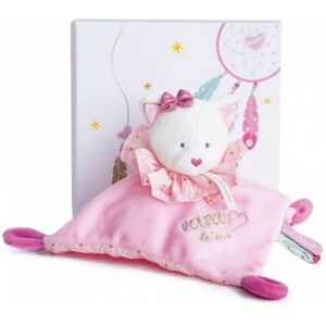 Doudou et Compagnie Coffret doudou plat Chat Attrape-rêves