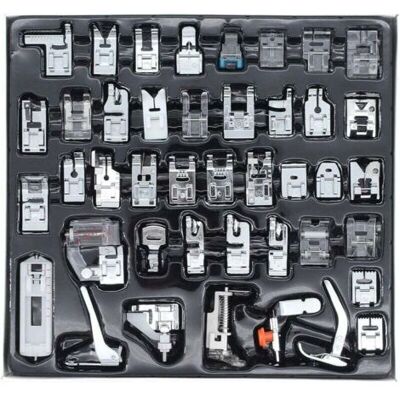 OEM 42 Pcs Machine À Coudre Pieds-de-biche Set Home Machine À Coudre Multi-function Pied-de-biche Costume Combinaison Cadeaux De Couture Convient Pour La Plupart Des Modèles De Machines À Coudre - Publicité OEM 42 Pcs Machine À Coudre Pieds-de-biche Set Home Machine À Coudre Multi-function Pied-de-biche Costume Combinaison Cadeaux De Couture Convient Pour La Plupart Des Modèles De Machines À Coudre - Publicité