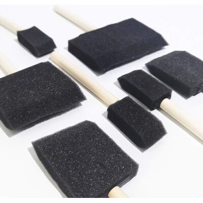 XVX Pinceaux Éponge En Mousse – Lot De 20 Pièces Avec Manche En Bois, Idéaux Pour Peinture Acrylique, Vernis Et Loisirs Créatifs - Publicité XVX Pinceaux Éponge En Mousse – Lot De 20 Pièces Avec Manche En Bois, Idéaux Pour Peinture Acrylique, Vernis Et Loisirs Créatifs - Publicité