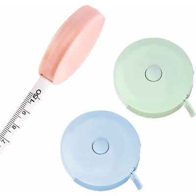 AQUAFORGE Mètre Ruban Pour Le Corps, Lot De 3 Rubans De 1,8 M, Petits, Souples Et Extensibles, Pour La Mesure Des Tissus Corporels, De La Couture Et Du Tricot. Publicité AQUAFORGE Mètre Ruban Pour Le Corps, Lot De 3 Rubans De 1,8 M, Petits, Souples Et Extensibles, Pour La Mesure Des Tissus Corporels, De La Couture Et Du Tricot. Publicité