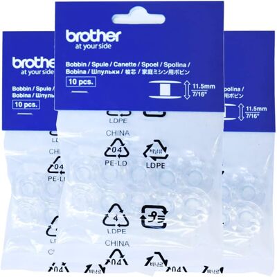 SYMOLEXA Lot De 30 - Bobine - Accessoire Machine À Coudre - Plastique Résistant Double Trou Pour Fil - Compatible Brother Innovis Cs10 Cx70pe J17s Singer Juki - Transparent - 20,4 X 11,5 Mm - Publicité SYMOLEXA Lot De 30 - Bobine - Accessoire Machine À Coudre - Plastique Résistant Double Trou Pour Fil - Compatible Brother Innovis Cs10 Cx70pe J17s Singer Juki - Transparent - 20,4 X 11,5 Mm - Publicité