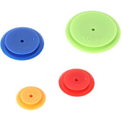 LBVIE Ensemble De 4 Gabarits De Couture Ronds En Plastique Coloré Pour Patchwork, Couture Et Loisirs Créatifs. Publicité LBVIE Ensemble De 4 Gabarits De Couture Ronds En Plastique Coloré Pour Patchwork, Couture Et Loisirs Créatifs. Publicité