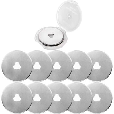 OEM Ensemble De 10 Lames De Rechange 45mm Pour Cutter Rotatif, Lames De Cutter Rotatif En Acier Ultra-tranchante , Pour Le Quilting, Papier, Tissu, Scrapbooking, Couture Et Découpe De Tissu-dou - Publicité OEM Ensemble De 10 Lames De Rechange 45mm Pour Cutter Rotatif, Lames De Cutter Rotatif En Acier Ultra-tranchante , Pour Le Quilting, Papier, Tissu, Scrapbooking, Couture Et Découpe De Tissu-dou - Publicité