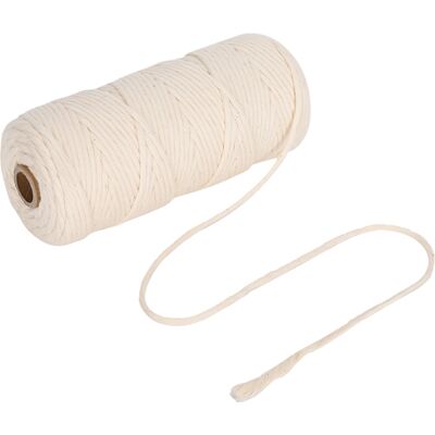 OEM Corde En Coton De 100 M, 3 Mm, Fil De Macramé Simple Brin Pour Loisirs Créatifs. Publicité OEM Corde En Coton De 100 M, 3 Mm, Fil De Macramé Simple Brin Pour Loisirs Créatifs. Publicité
