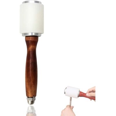 OEM Maillet En Nylon Et Cuir De 212 Mm Avec Manche En Bois De Vachette Pour Loisirs Créatifs, Estampage, Couture, Club-dou - Publicité OEM Maillet En Nylon Et Cuir De 212 Mm Avec Manche En Bois De Vachette Pour Loisirs Créatifs, Estampage, Couture, Club-dou - Publicité