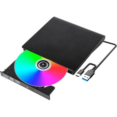 Cellfast Lecteur Cd/dvd Externe Usb 3.0 Uplayteck Graveur Dvd-rw Cd-rom Brûleur Disque Optique Compact Adapté À Windows Macbook Linux Mac Os - Publicité Cellfast Lecteur Cd/dvd Externe Usb 3.0 Uplayteck Graveur Dvd-rw Cd-rom Brûleur Disque Optique Compact Adapté À Windows Macbook Linux Mac Os - Publicité